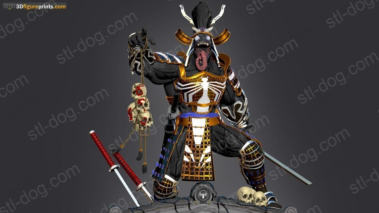 武士毒液(Samurai Venom) 3D打印图纸